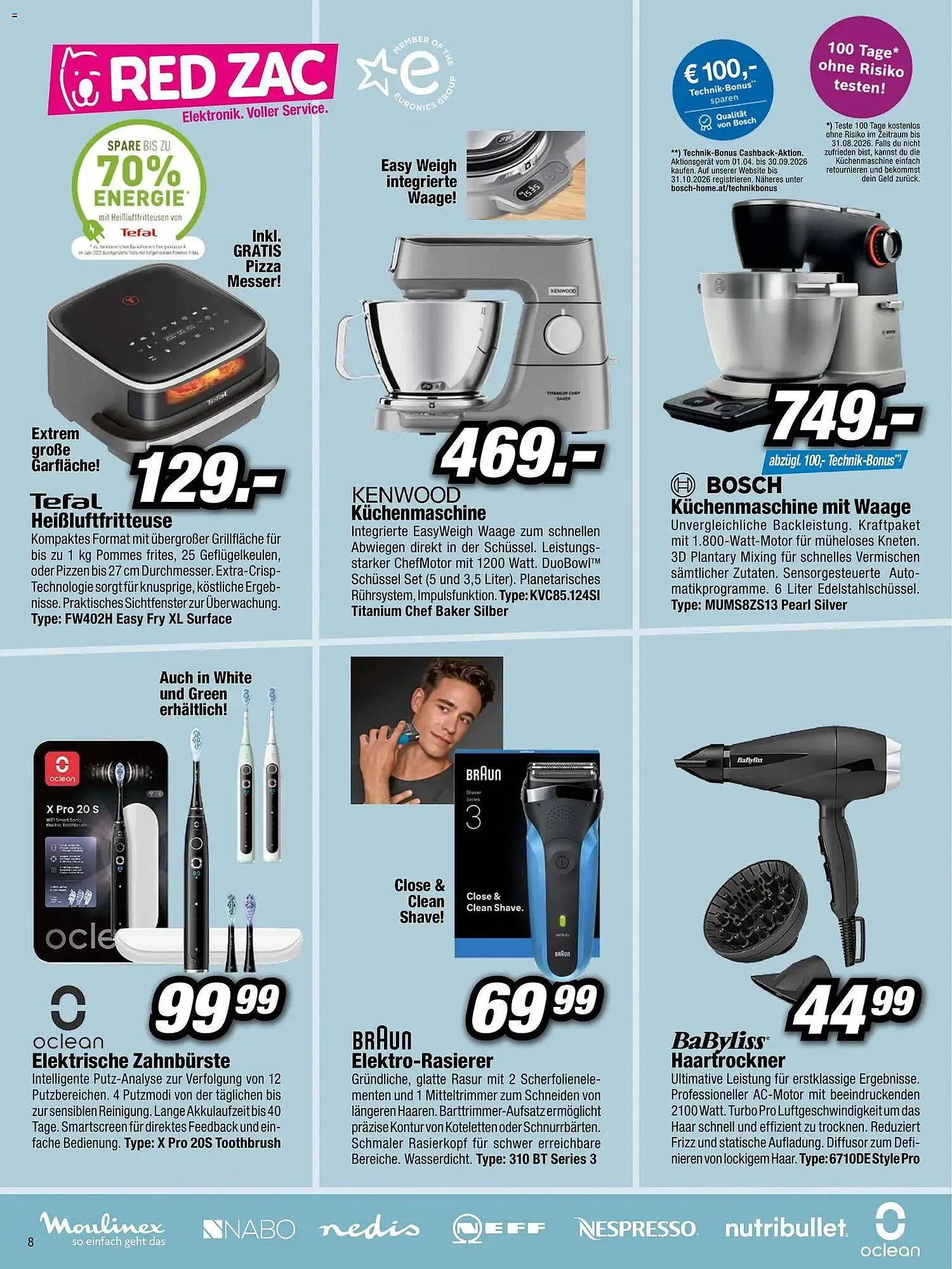 Red Zac Flugblatt von 3. April bis 19. April 2026 - Flugblätt seite  8