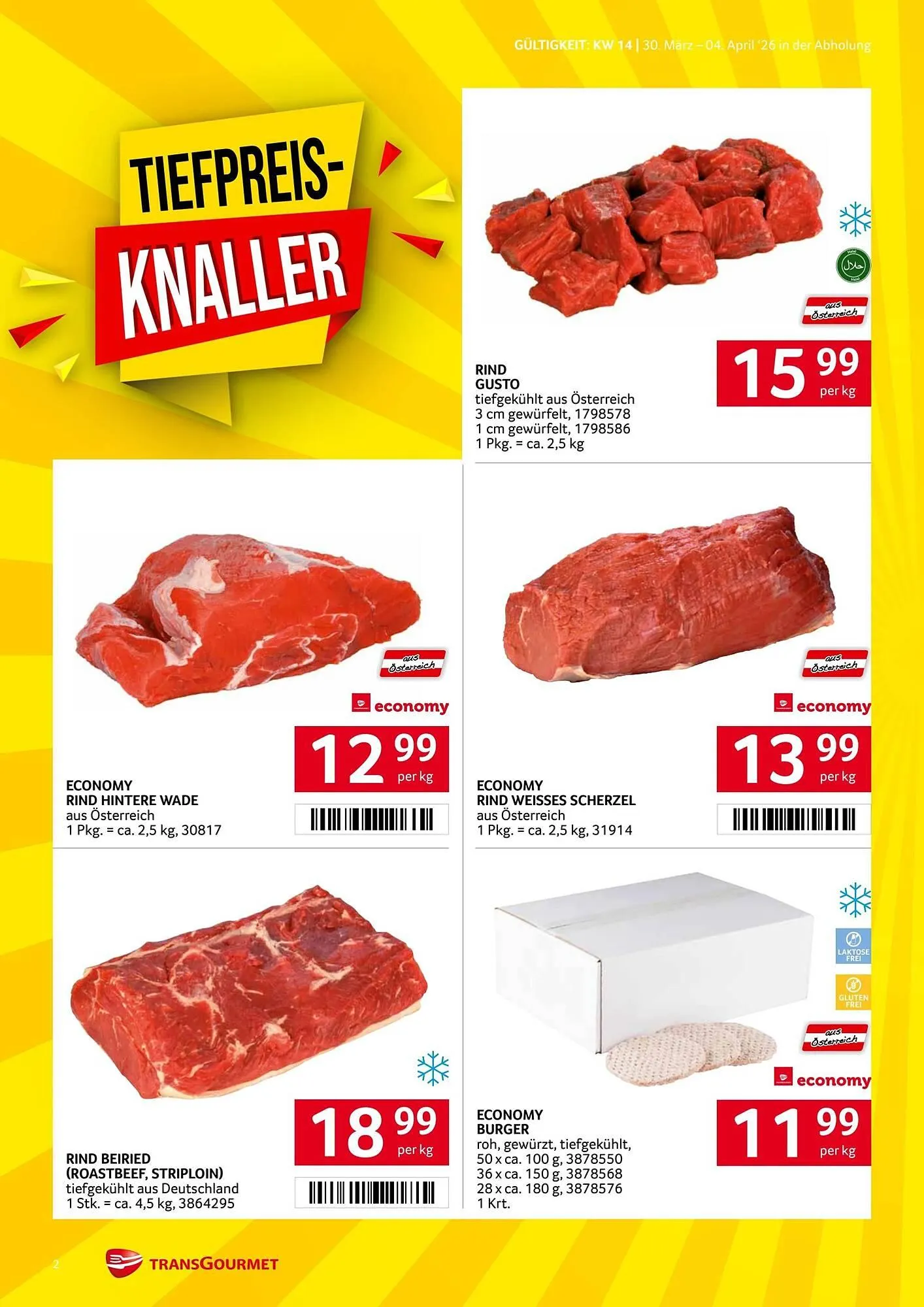 Transgourmet Flugblatt von 30. März bis 4. April 2026 - Flugblätt seite  2