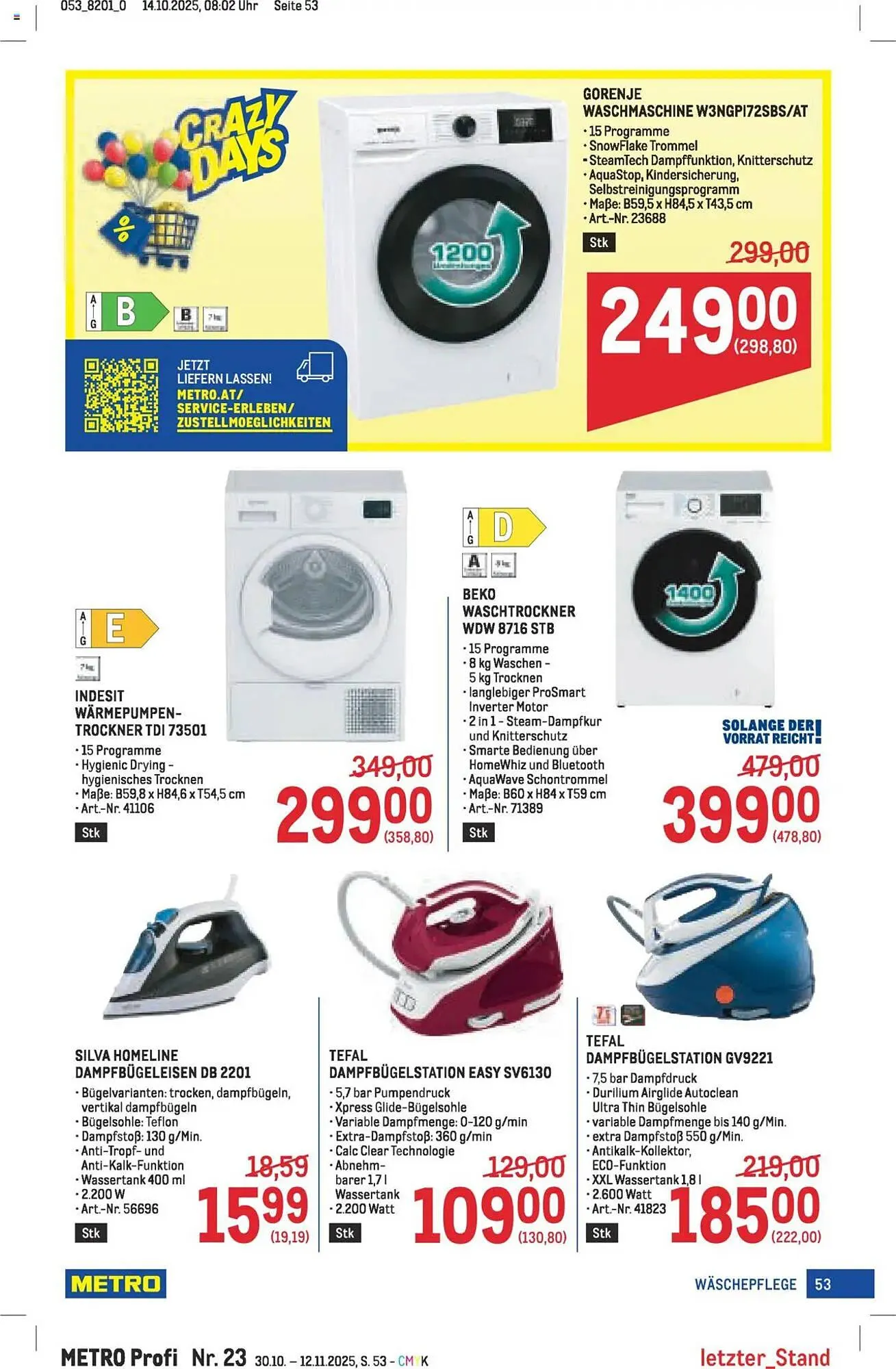 Metro Flugblatt von 30. Oktober bis 12. November 2025 - Flugblätt seite  53