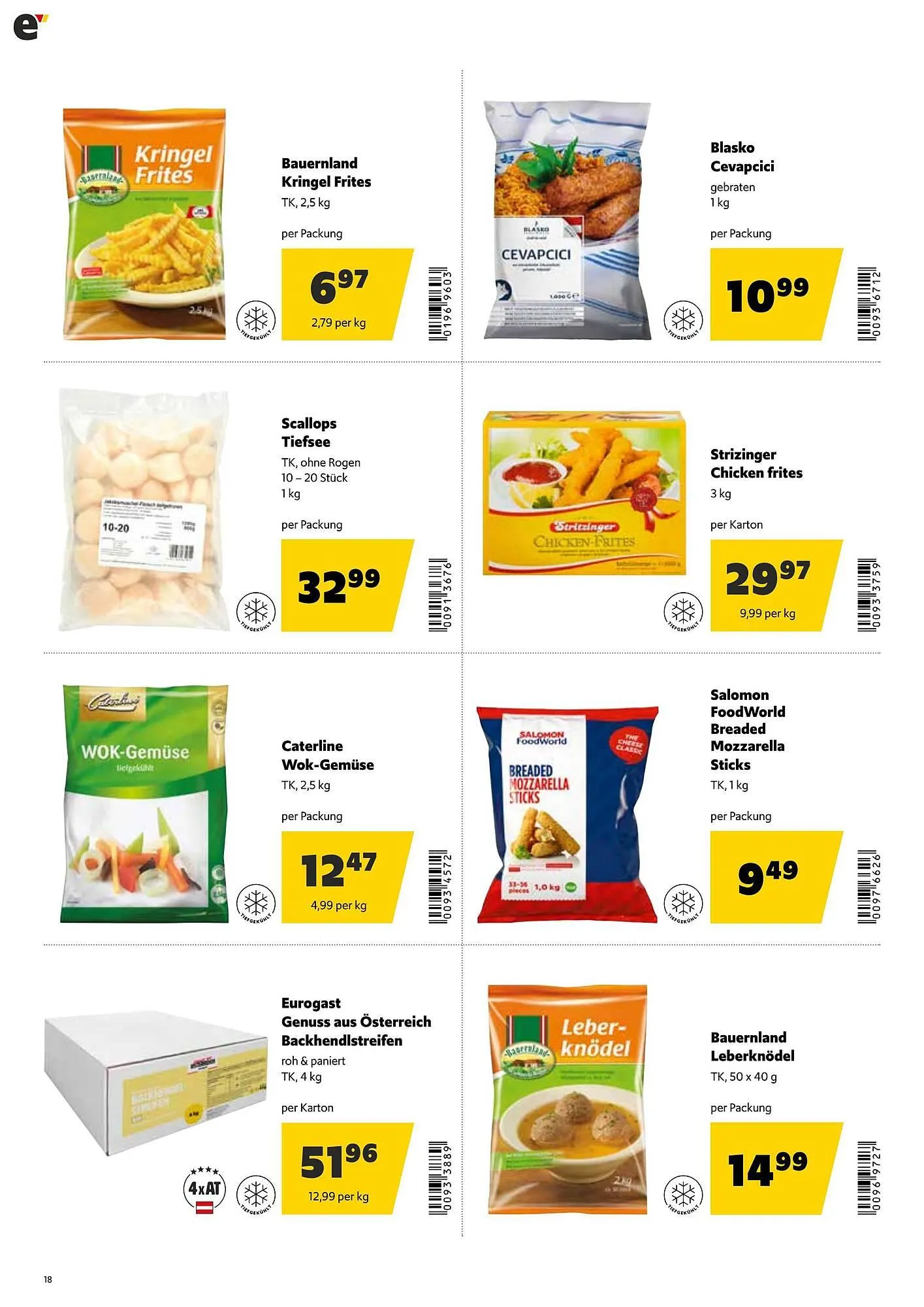 Eurogast Grissemann Flugblatt von 1. Dezember bis 12. Dezember 2025 - Flugblätt seite  18