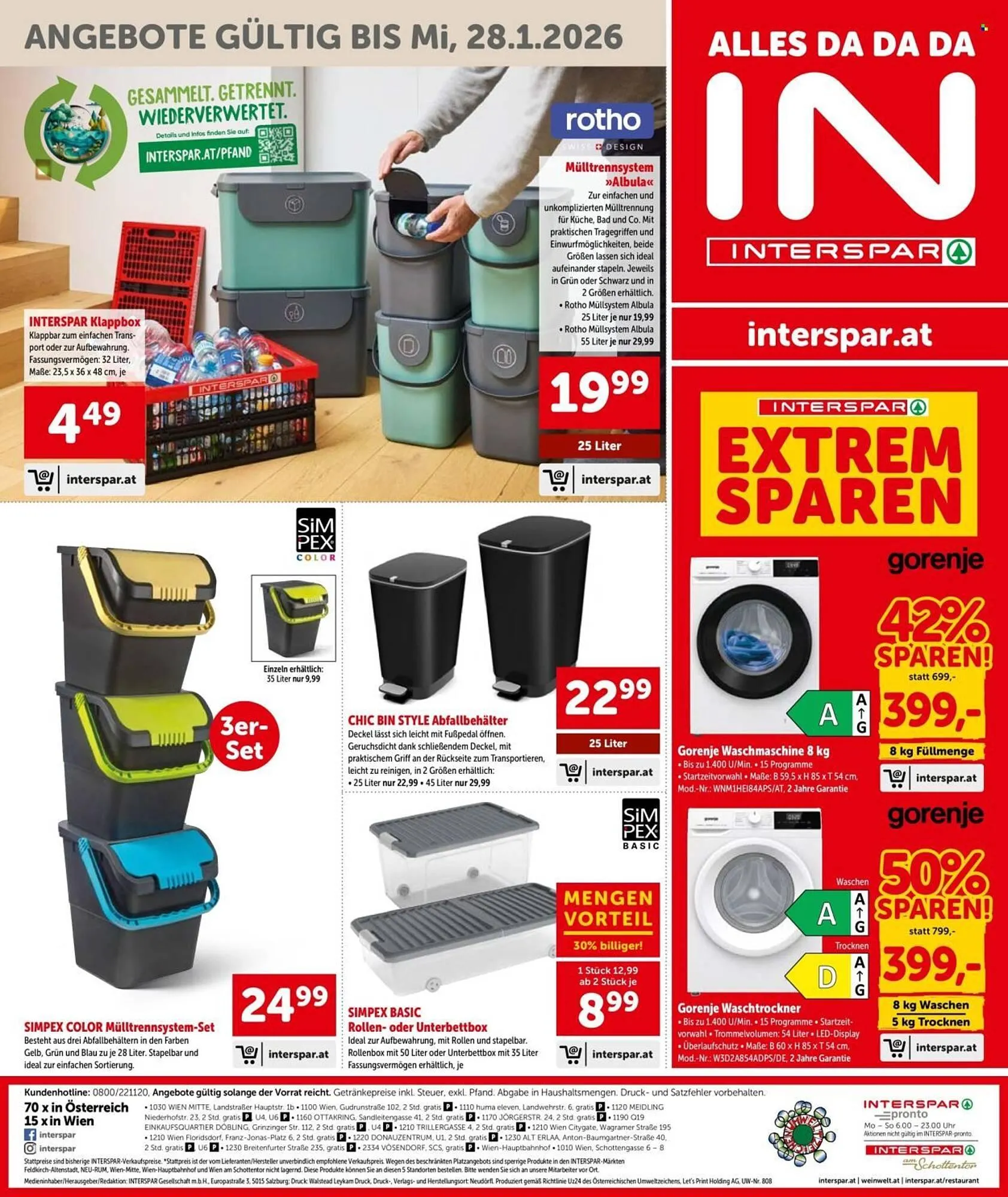 Interspar Flugblatt von 8. Jänner bis 14. Jänner 2026 - Flugblätt seite  20