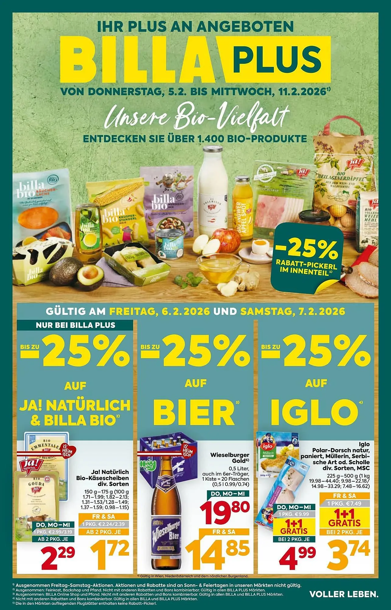 Billa Flugblatt von 5. Februar bis 11. Februar 2026 - Flugblätt seite  1