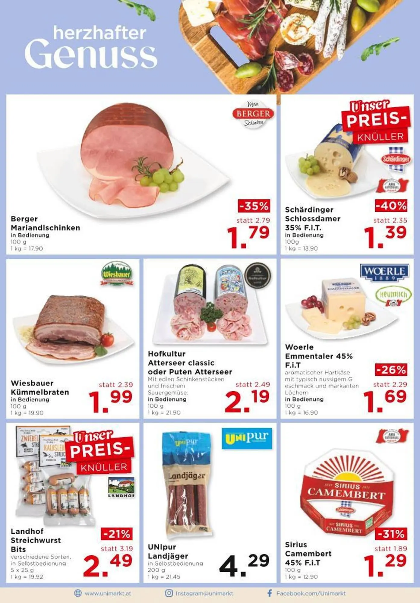 Unimarkt Flugblatt von 30. Oktober bis 5. November 2024 - Flugblätt seite 6