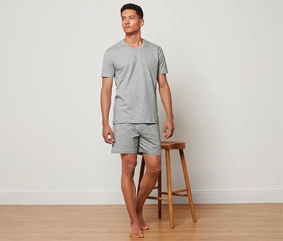 Shorty-Pyjama, grau