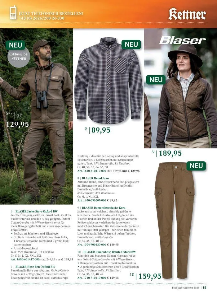 Bock Jagd Aktionen 2024 von 26. Juni bis 31. Dezember 2024 - Flugblätt seite 15