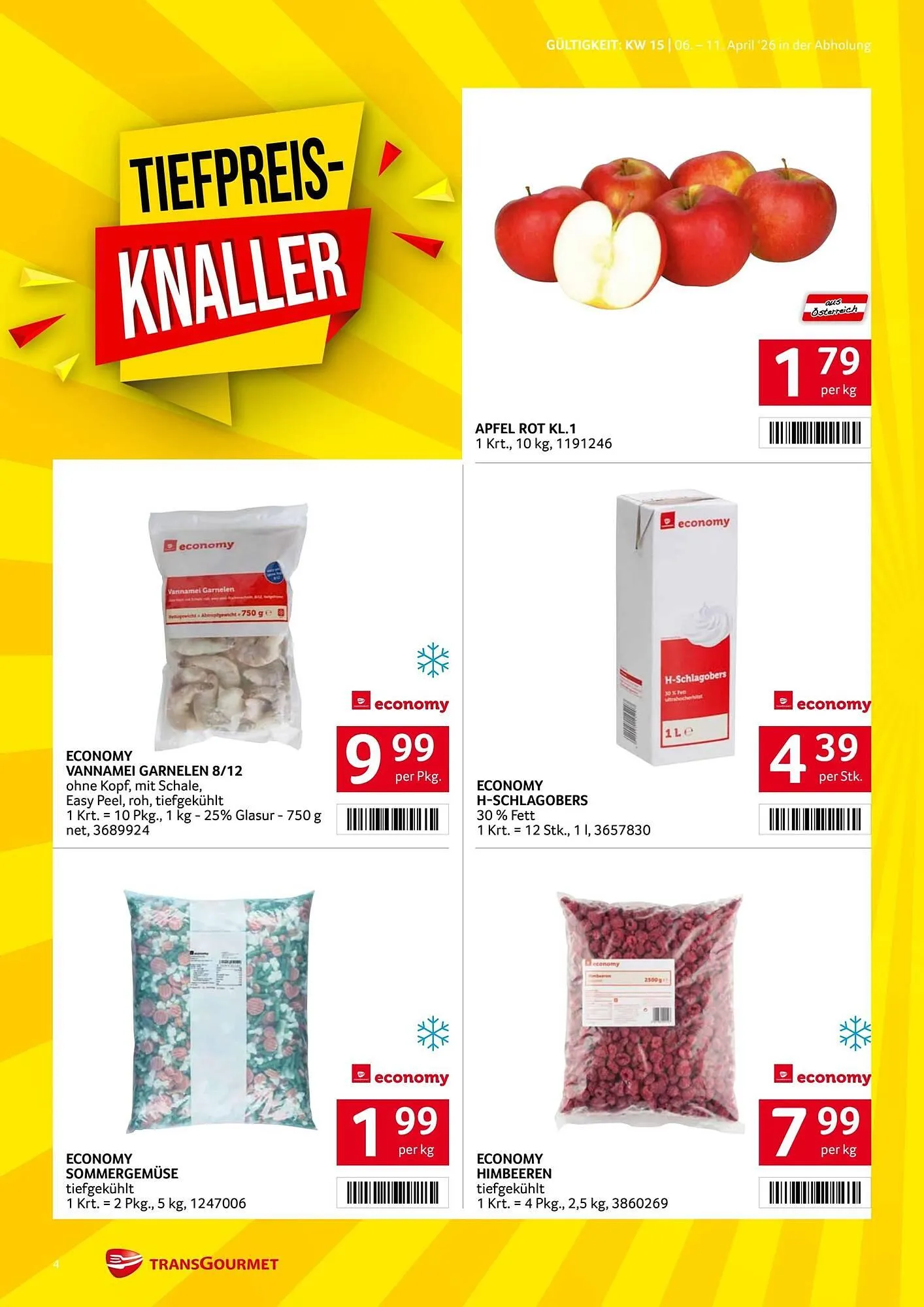 Transgourmet Flugblatt von 6. April bis 11. April 2026 - Flugblätt seite  4