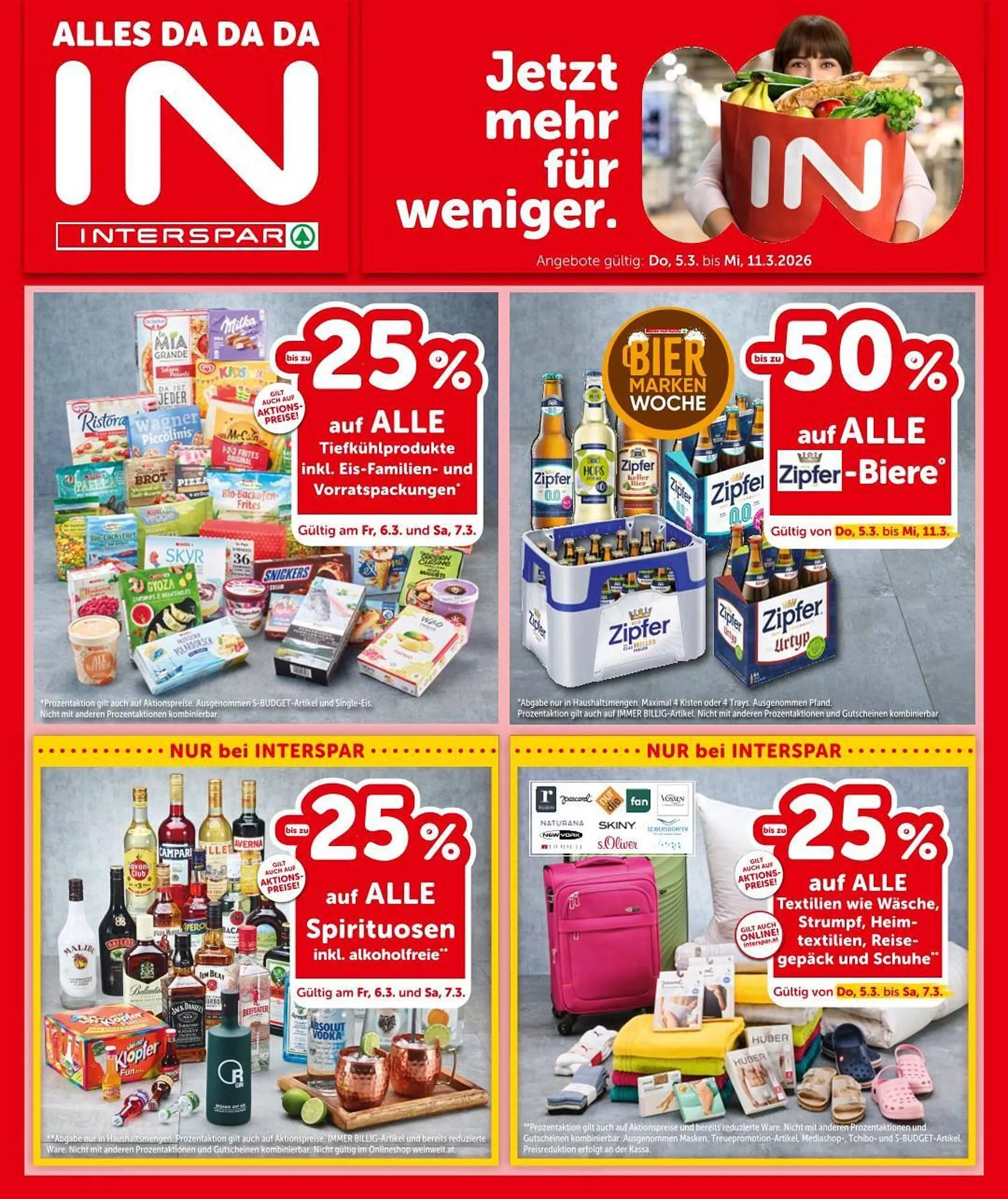 Interspar Flugblatt von 5. März bis 11. März 2026 - Flugblätt seite 1