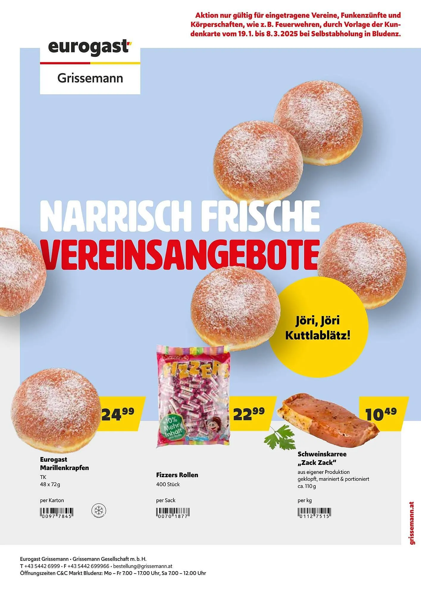 Eurogast Grissemann Flugblatt - 1