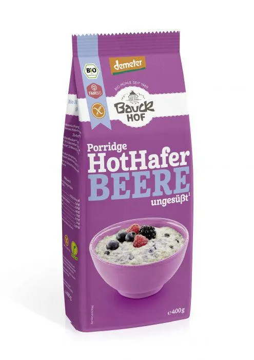 Bauckhof Hot Hafer Beere glutenfrei Demeter 400g