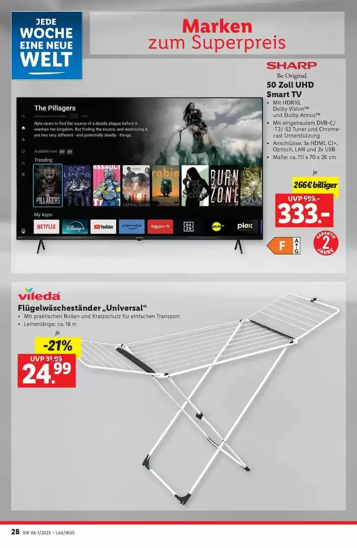 Rabatte und Aktionen von 30. Jänner bis 5. Februar 2025 - Flugblätt seite  32