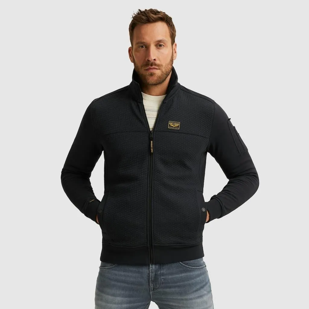 PME LEGEND Sweatjacke mit Logo Stickerei