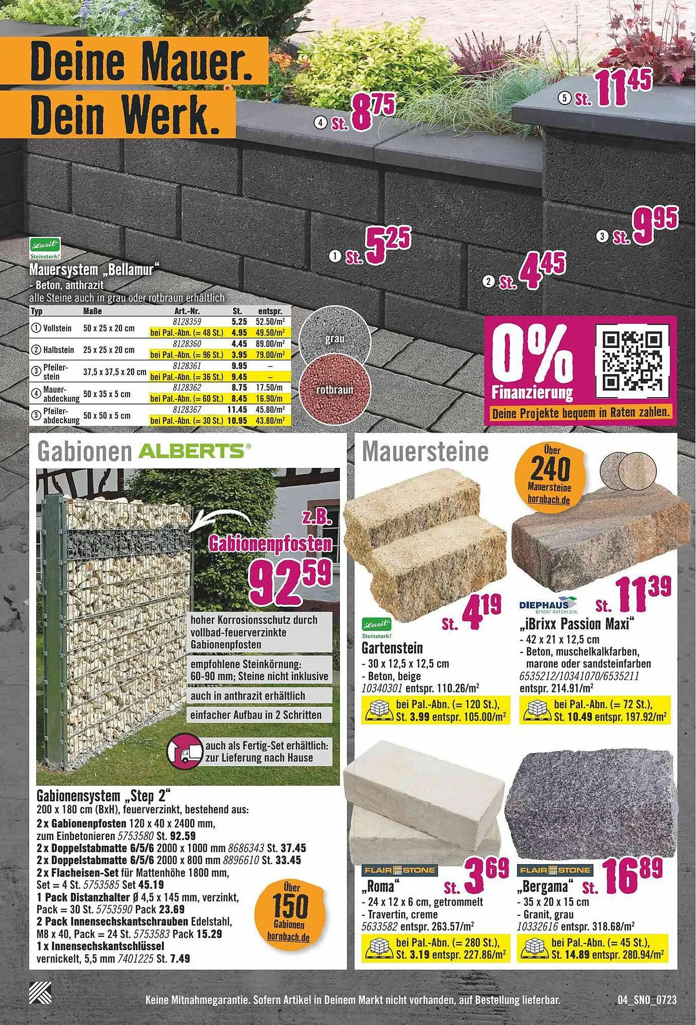 Hornbach Flugblatt von 17. Juli bis 31. Juli 2023 - Flugblätt seite  4