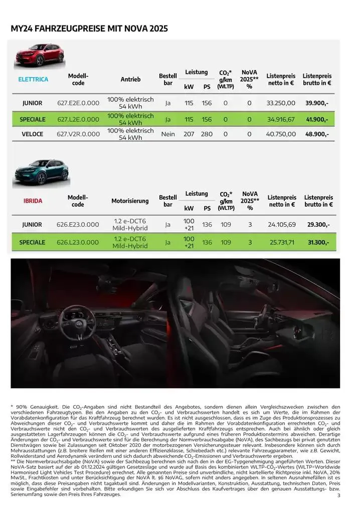 Alfa Romeo Junior von 7. Dezember bis 7. Dezember 2025 - Flugblätt seite  3