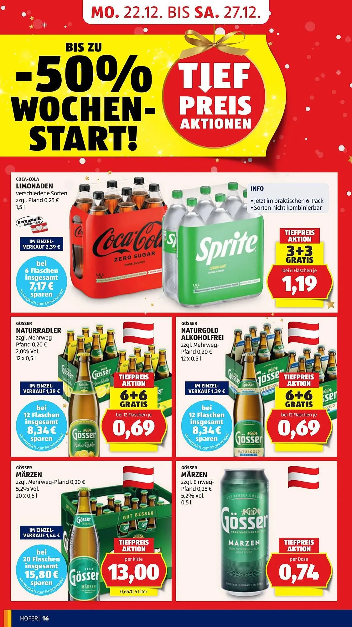 Hofer Flugblatt von 19. Dezember bis 25. Dezember 2025 - Flugblätt seite 22