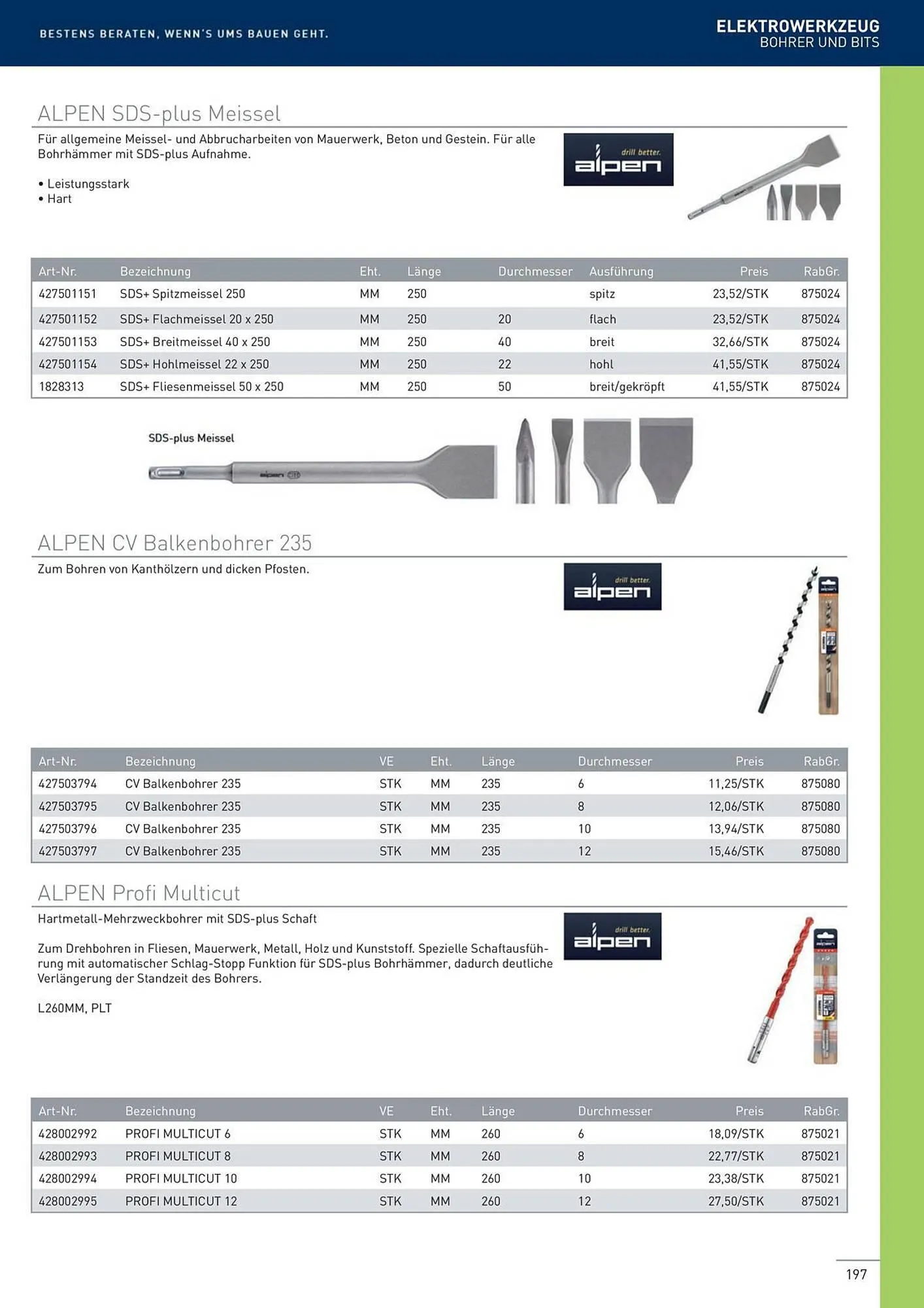 Würth Flugblatt von 22. Februar bis 31. Dezember 2024 - Flugblätt seite  197