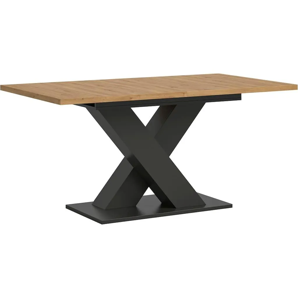 INOSIGN Esstisch »Motus, ausziehbar 150 -190 cm, inklusive 40 cm Einlegeplatte« Set, 1 Stk. tlg. X-Gestell mit Bodenplatte, Tisch, Küchentisch, Esszimmer, Küche