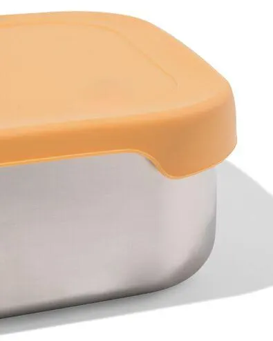 lunchbox 18.9x14.3x5.8cm rvs bruin