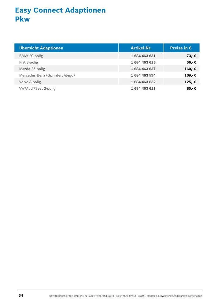 Werkstattausrüstung von Bosch von 21. Mai bis 31. Dezember 2024 - Flugblätt seite  34