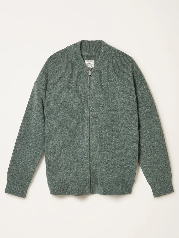 FatFace Knitted Zip Cardigan