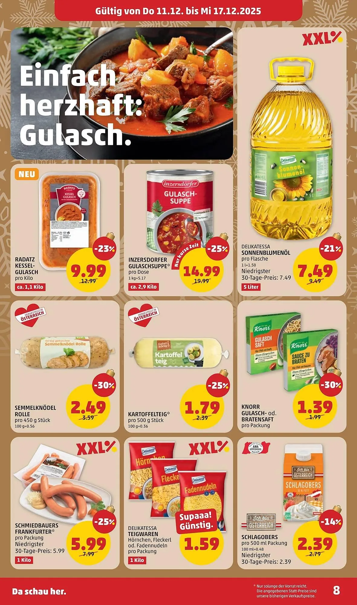 PENNY Flugblatt von 11. Dezember bis 17. Dezember 2025 - Flugblätt seite 8