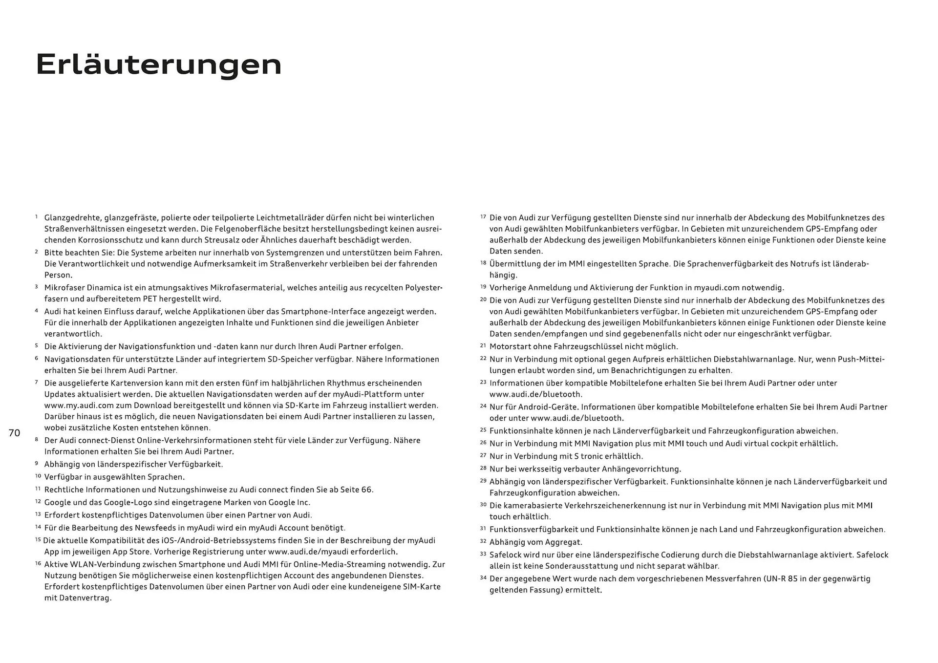 Audi Flugblatt von 20. November bis 22. Juli 2026 - Flugblätt seite  72