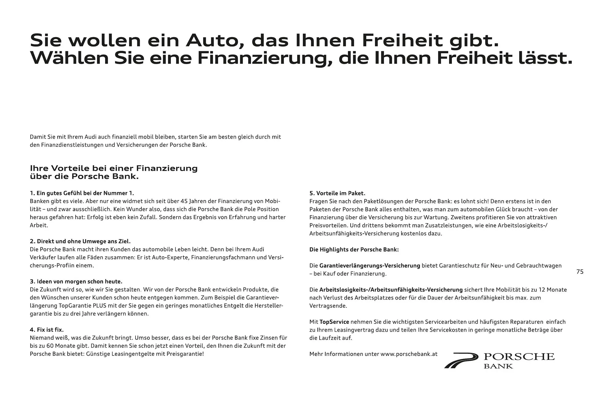 Audi Flugblatt von 20. November bis 22. Juli 2026 - Flugblätt seite  77