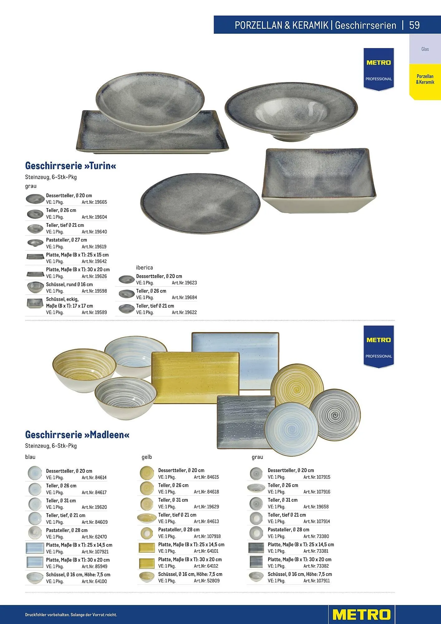 Metro Flugblatt von 25. März bis 31. Dezember 2026 - Flugblätt seite 59