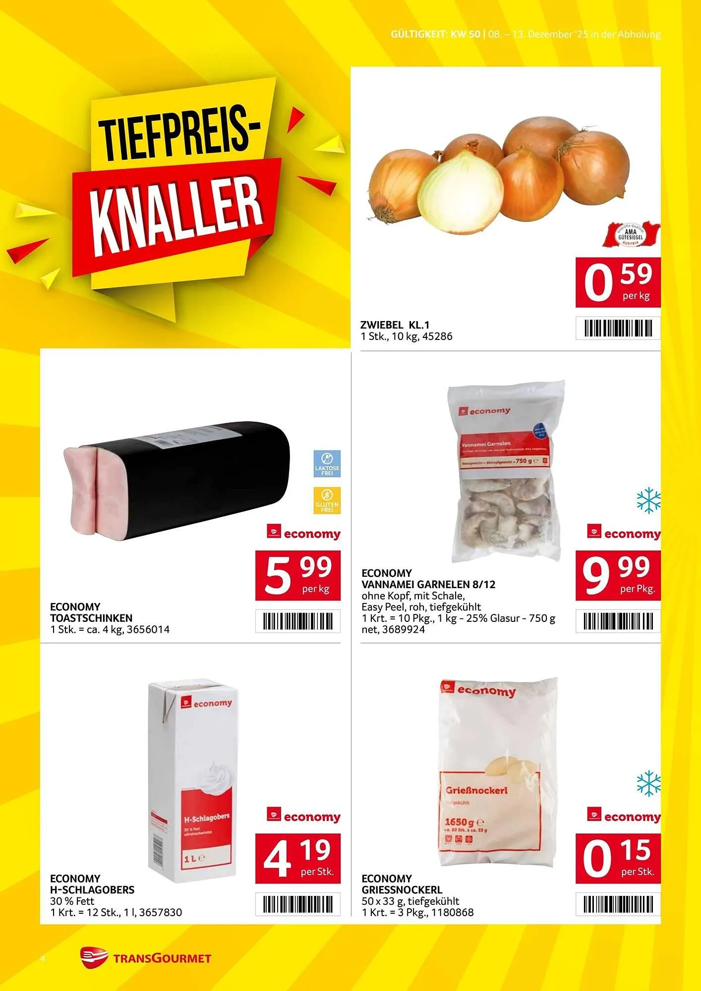 Transgourmet Flugblatt von 8. Dezember bis 14. Dezember 2025 - Flugblätt seite  4