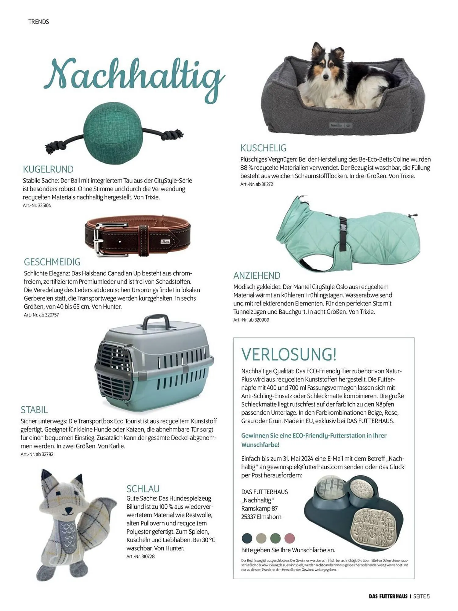 Das Futterhaus Flugblatt von 1. April bis 20. Mai 2024 - Flugblätt seite  5