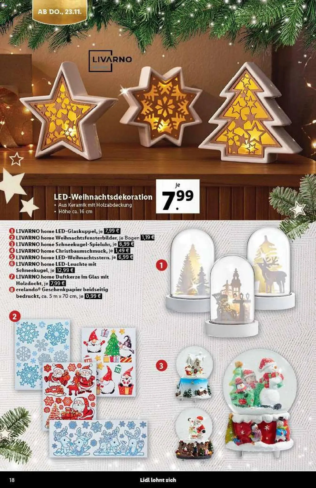 Lidl Flugblatt von 30. Oktober bis 14. Dezember 2023 - Flugblätt seite 18