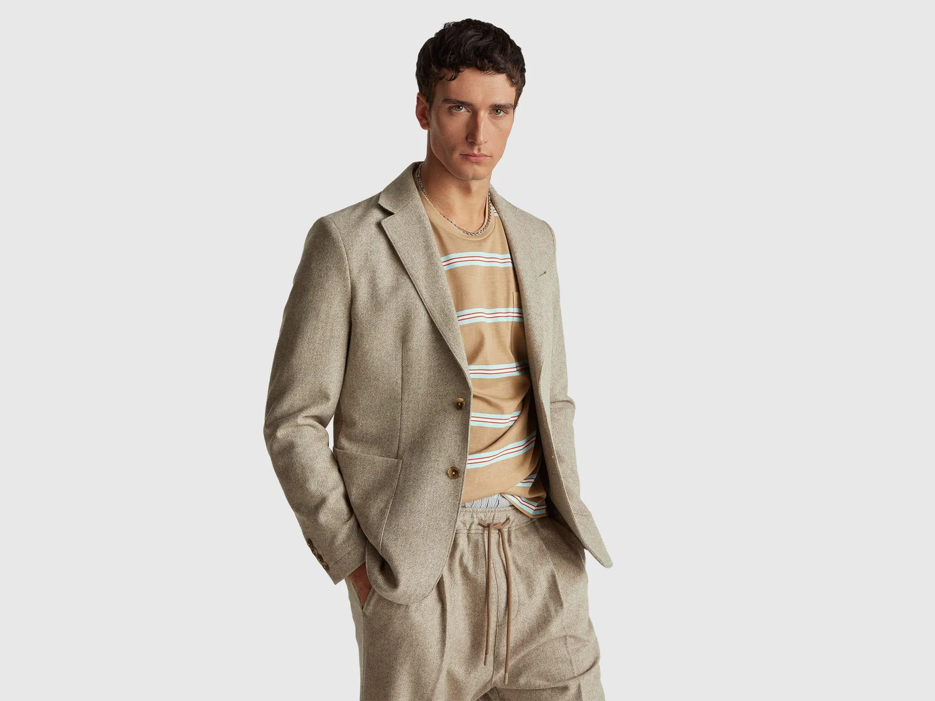 Jacke aus Wollmischung