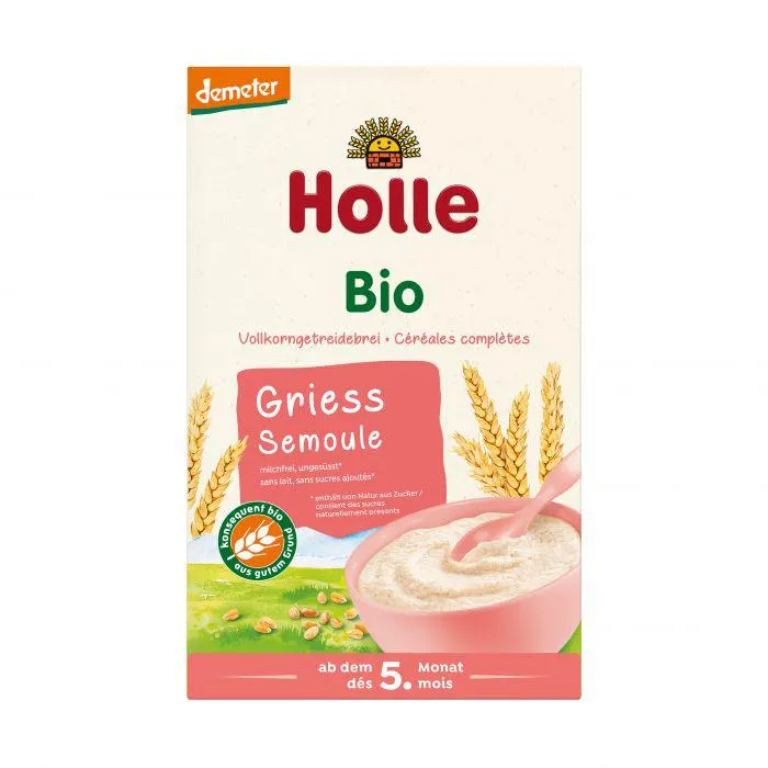 Holle Bio-Vollkorngetreidebrei Griess 250g