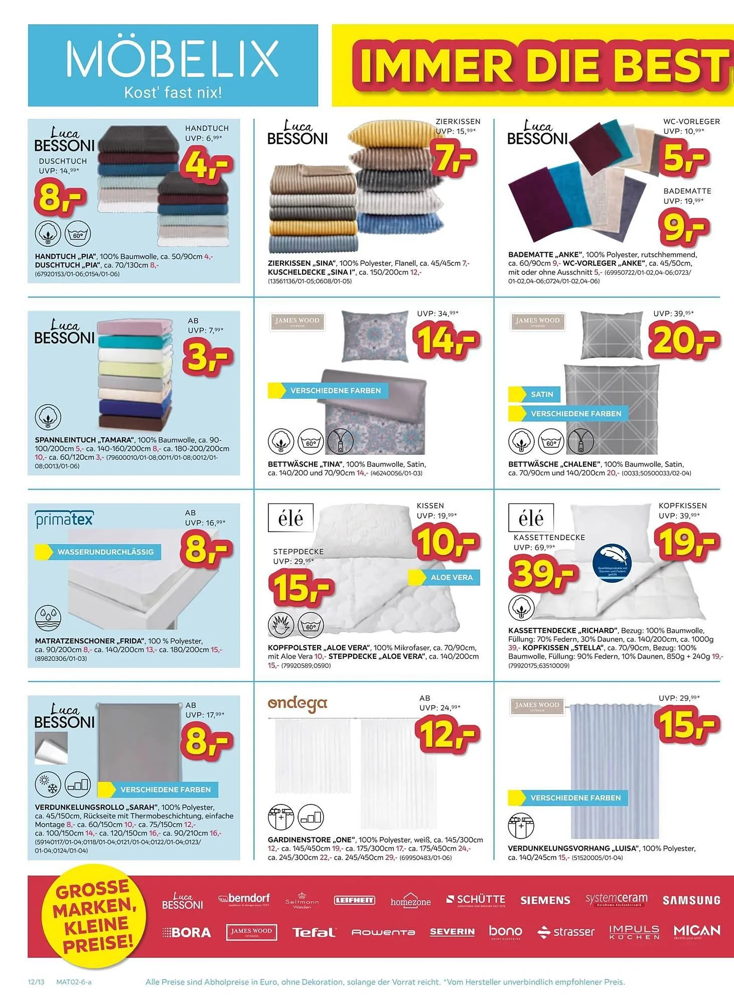 Möbelix Prospekt von 27. Jänner bis 2. Februar 2026 - Flugblätt seite  12