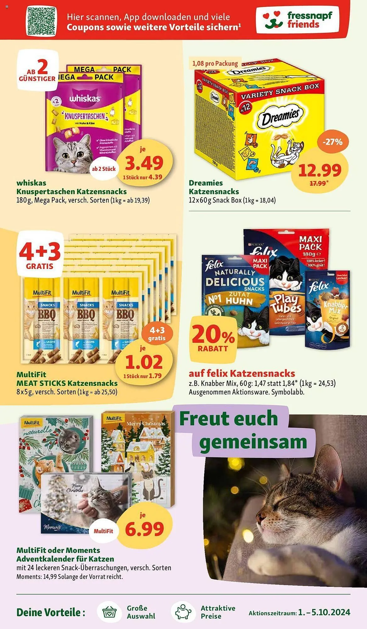 Fressnapf Flugblatt von 1. Oktober bis 5. Oktober 2024 - Flugblätt seite 5