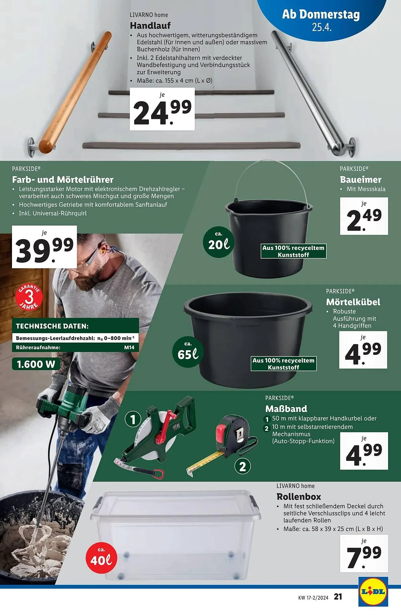 Lidl Flugblatt von 24. April bis 30. April 2024 - Flugblätt seite 23