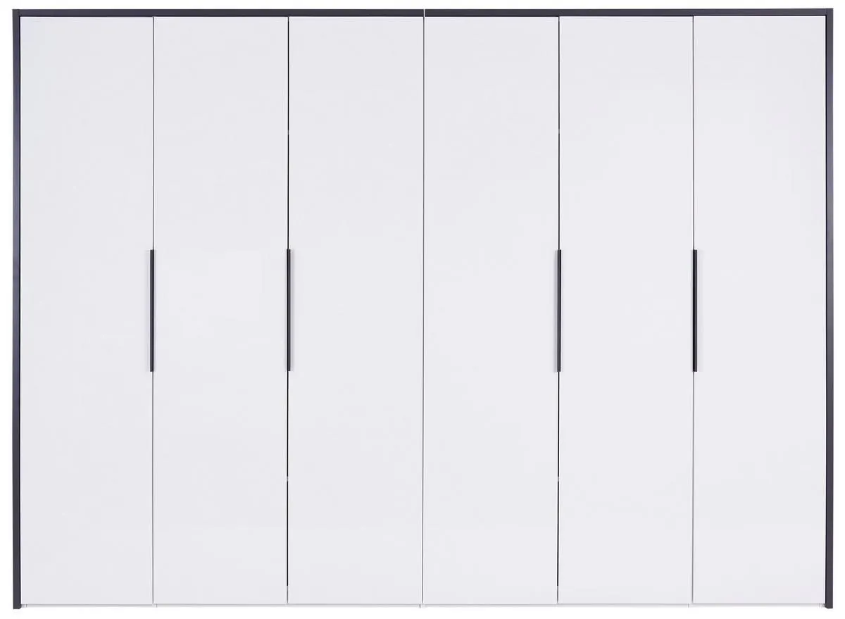 Drehtürenschrank 294 cm Lucca Weiß