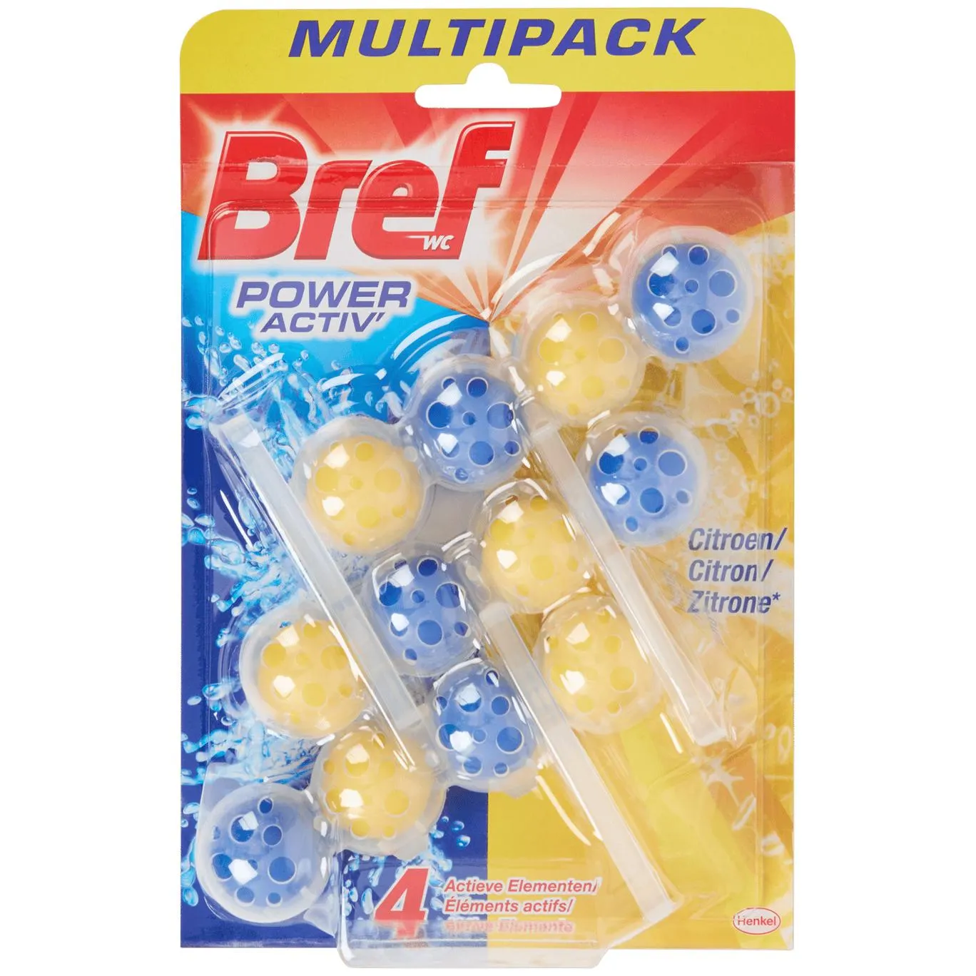 Bref Power Activ' WC-Steine Zitrone