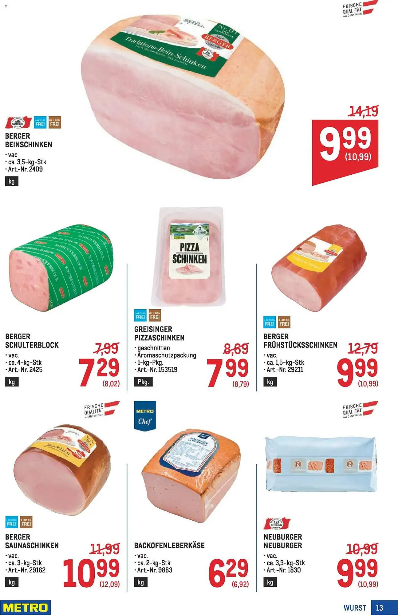 Metro Flugblatt von 8. Jänner bis 21. Jänner 2026 - Flugblätt seite  13