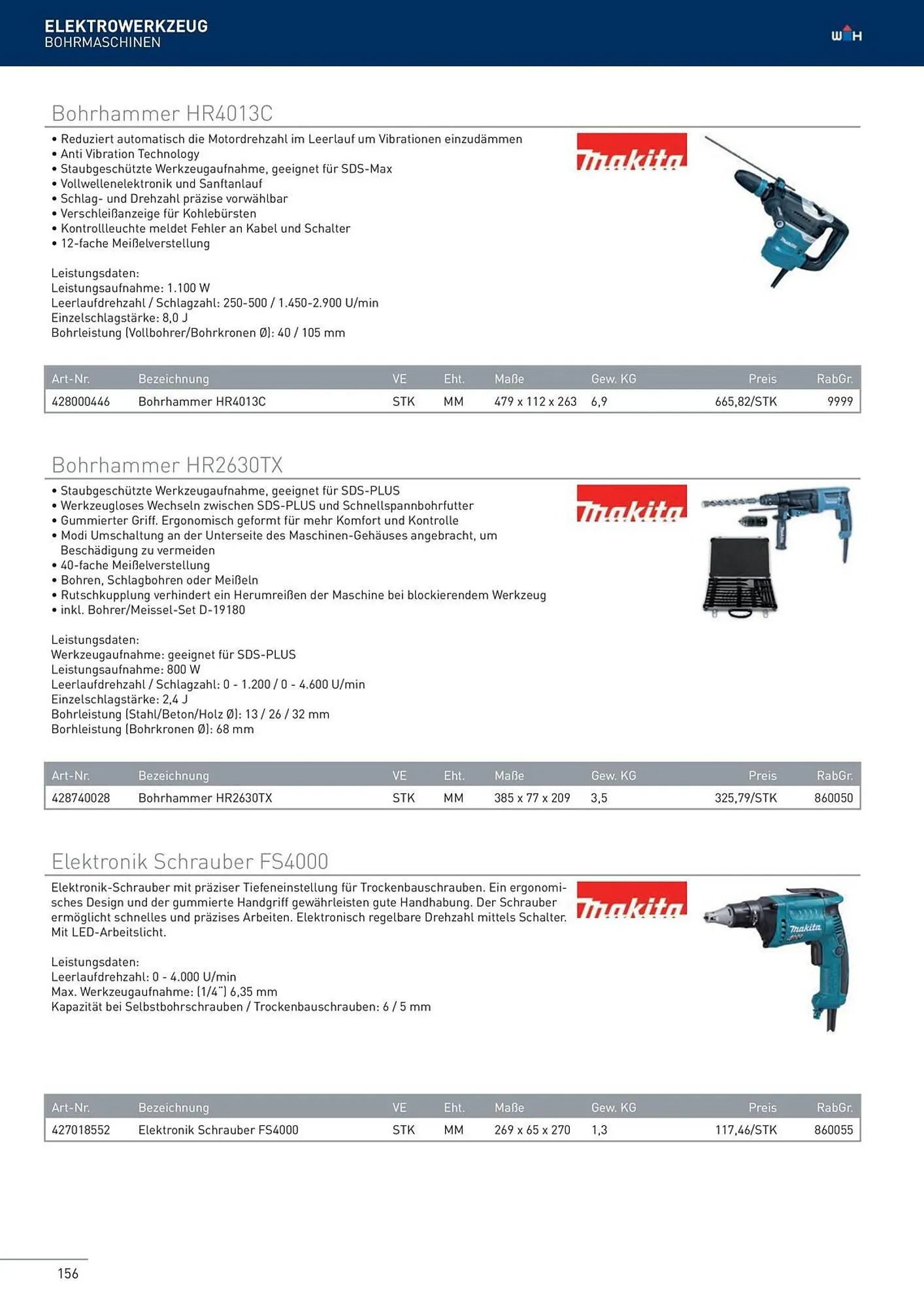 Würth Flugblatt von 22. Februar bis 31. Dezember 2024 - Flugblätt seite 156