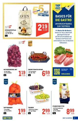 METRO Flugblatt Food - Metro Profi von 3. September bis 16. September 2026 - Flugblätt seite  17