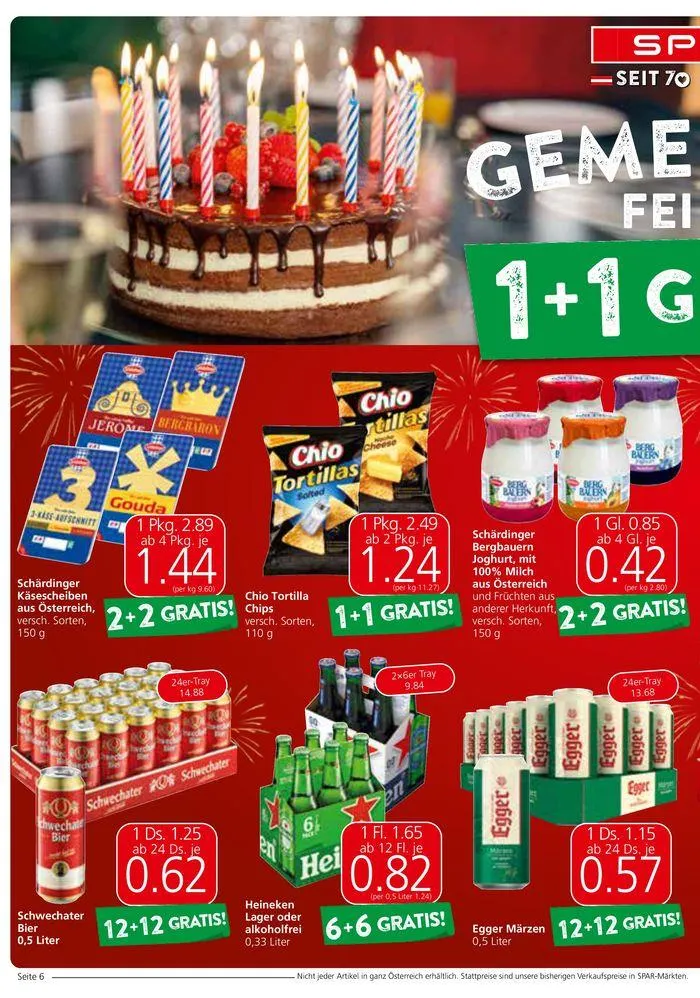 Spar flugblatt von 31. Juli bis 14. August 2024 - Flugblätt seite 6