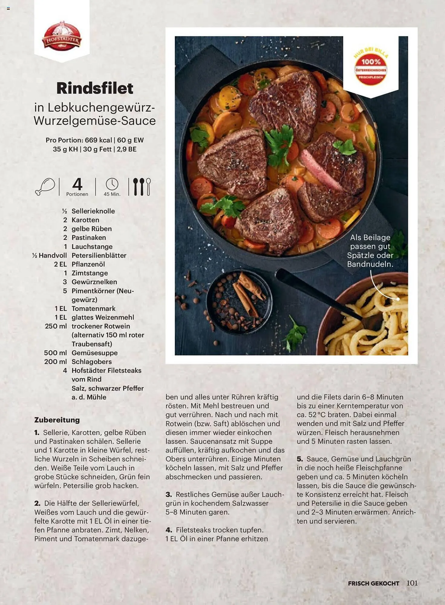 Billa Flugblatt von 1. Dezember bis 31. Dezember 2023 - Flugblätt seite  101