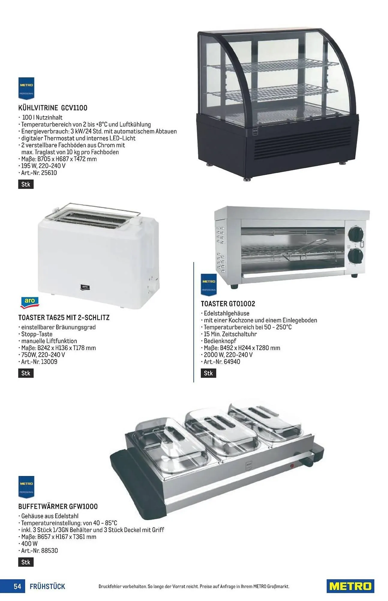 Metro Flugblatt von 18. März bis 1. April 2026 - Flugblätt seite  54