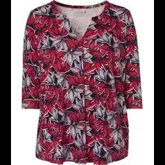 Shirt Blumenmuster Janina Plus, 3/4-Arm