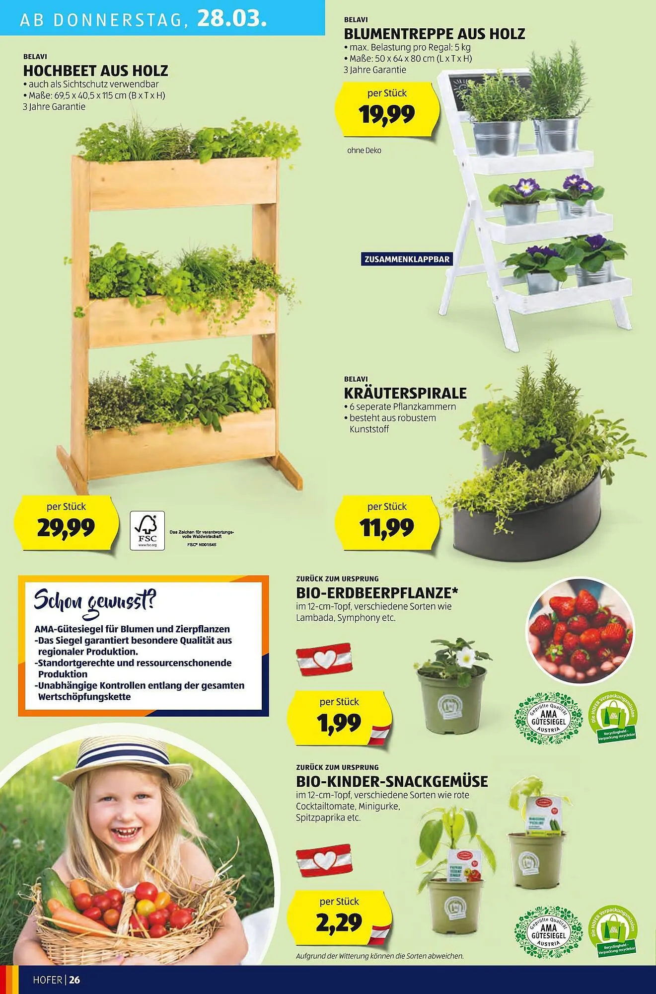 Hofer Flugblatt von 22. März bis 28. März 2024 - Flugblätt seite 28