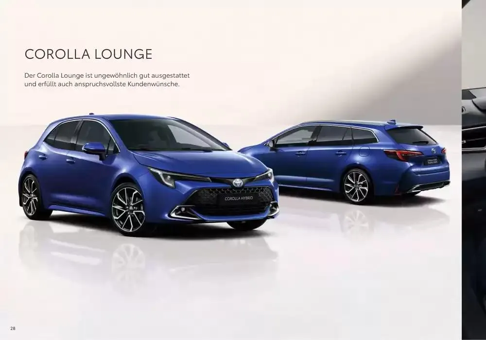 Toyota Corolla von 7. Dezember bis 7. Dezember 2025 - Flugblätt seite 28