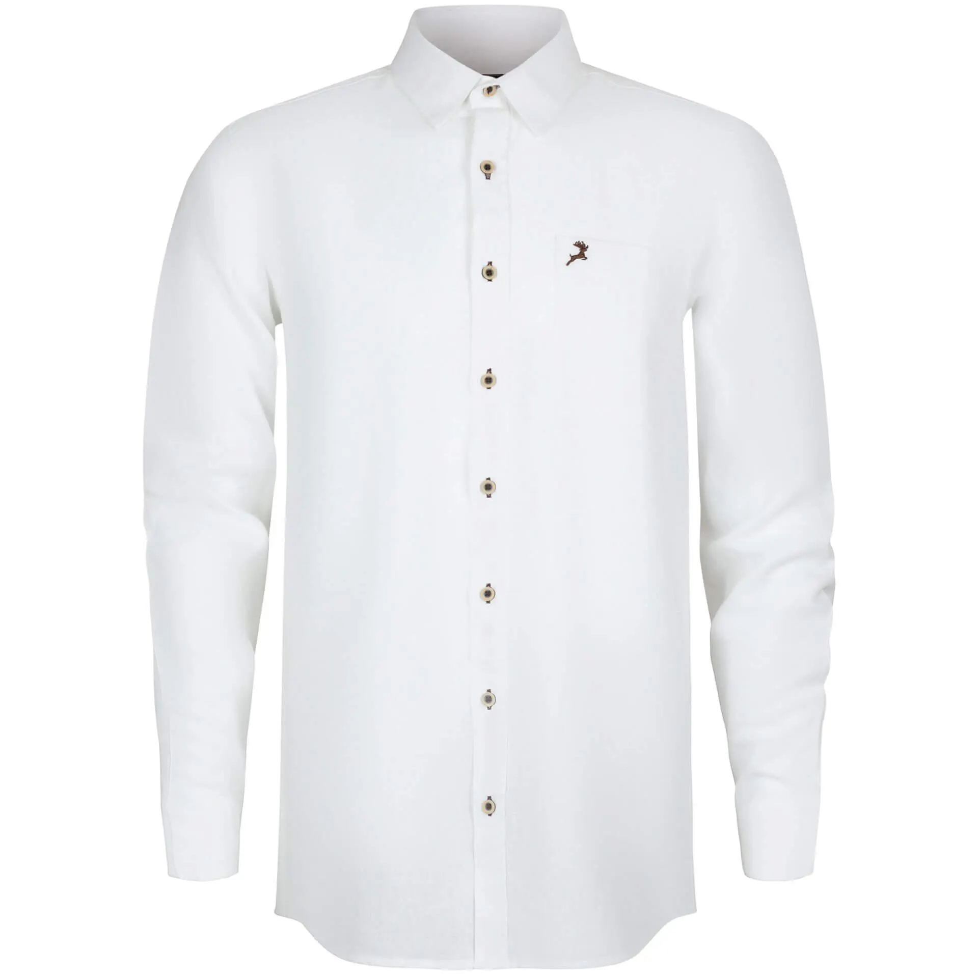 Herren Hemd "Michael", Langarm, Klassisch, Weiß