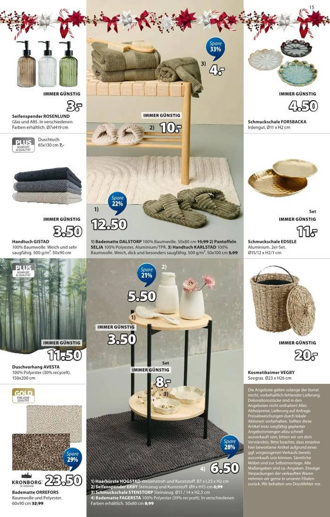 JYSK Flugblatt von 27. Oktober bis 2. Dezember 2025 - Flugblätt seite 15