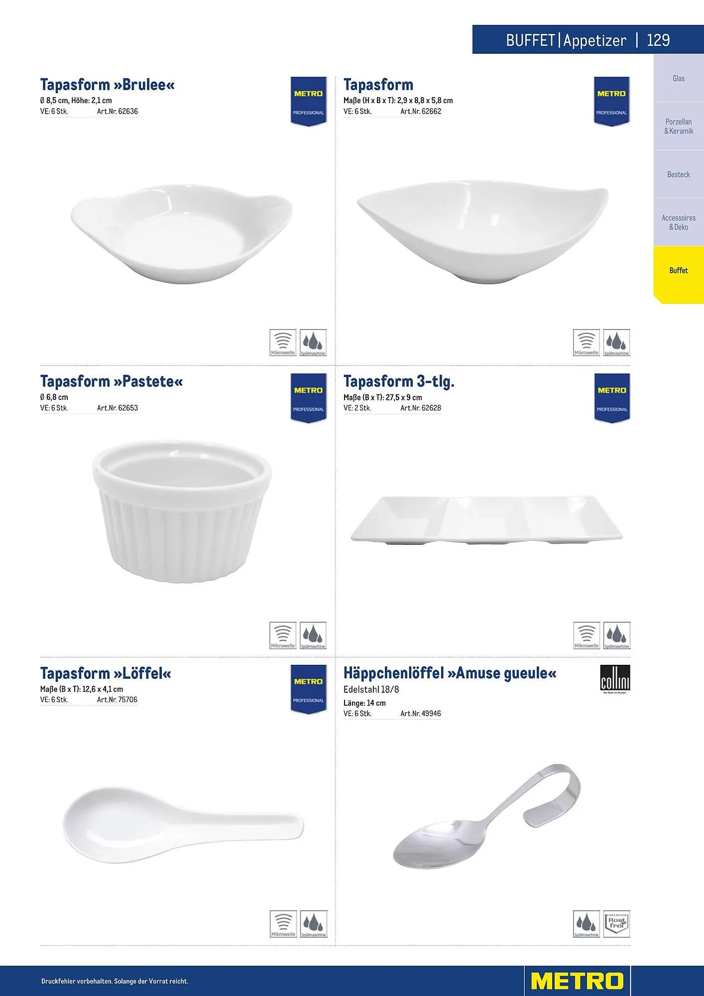 Metro Flugblatt von 25. März bis 31. Dezember 2026 - Flugblätt seite  129