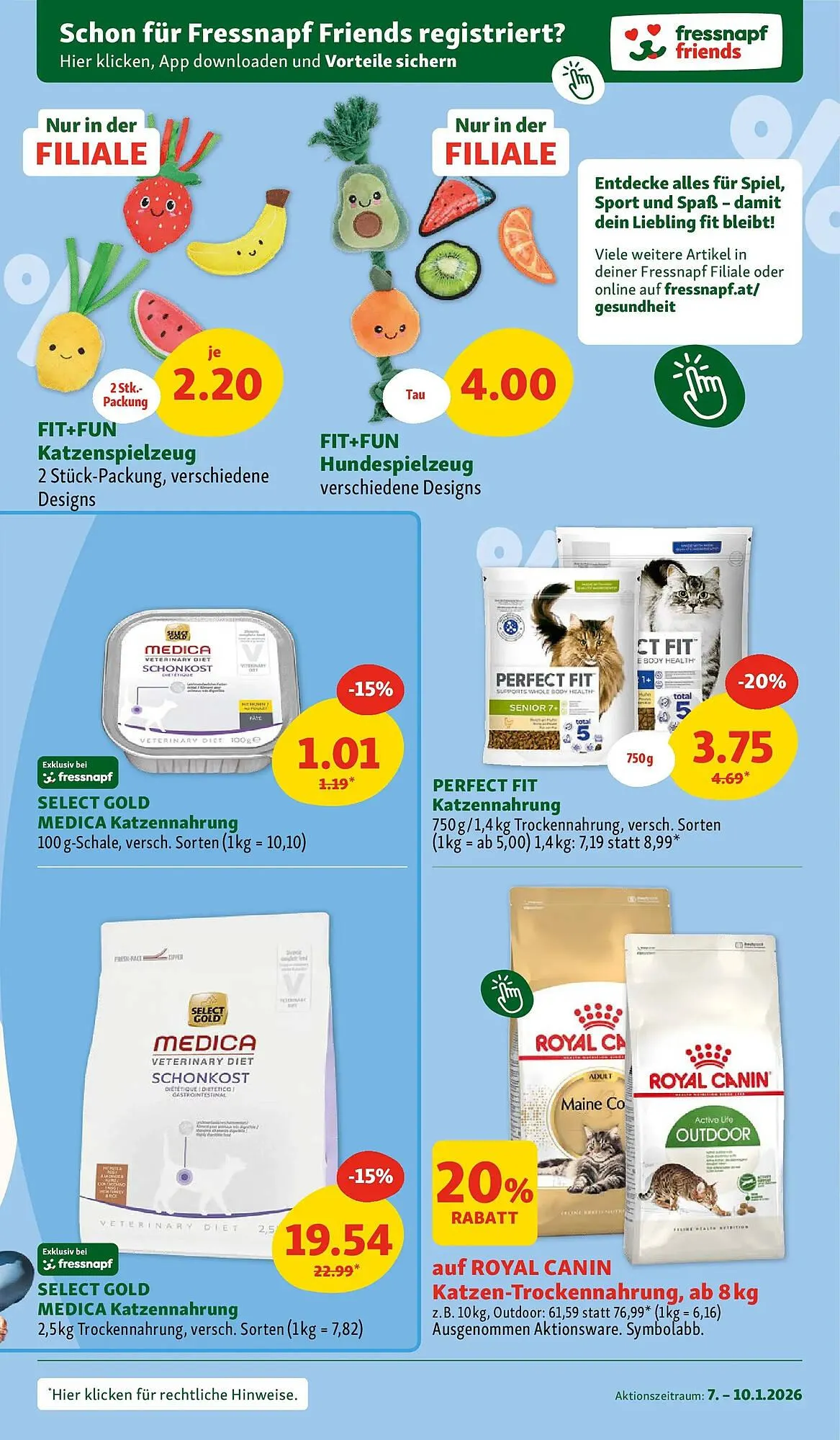 Fressnapf Flugblatt von 7. Jänner bis 10. Jänner 2026 - Flugblätt seite 3